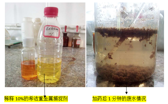 重金屬捕捉劑實(shí)驗(yàn)效果-希潔環(huán)保